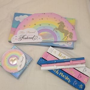 Too faced life's a festival pallet & rainbow set